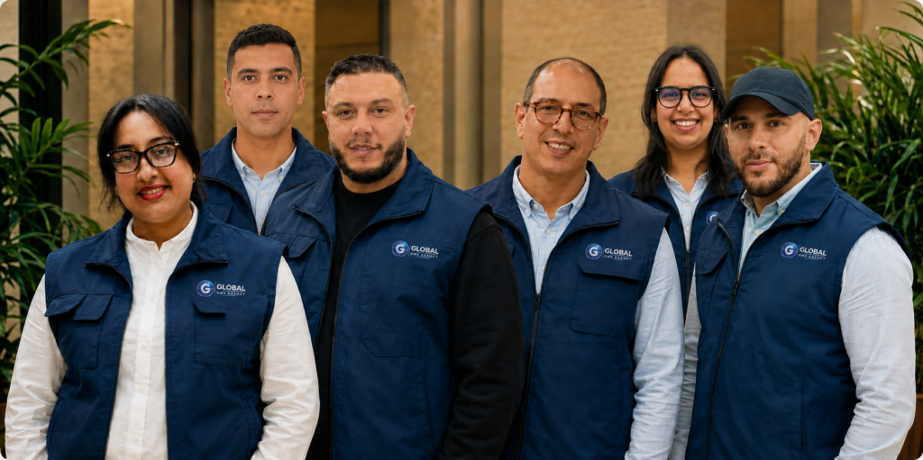 Équipe de GLOBAL GMS AGENCY spécialisée dans l’exécution commerciale et l’accompagnement terrain au Maroc.