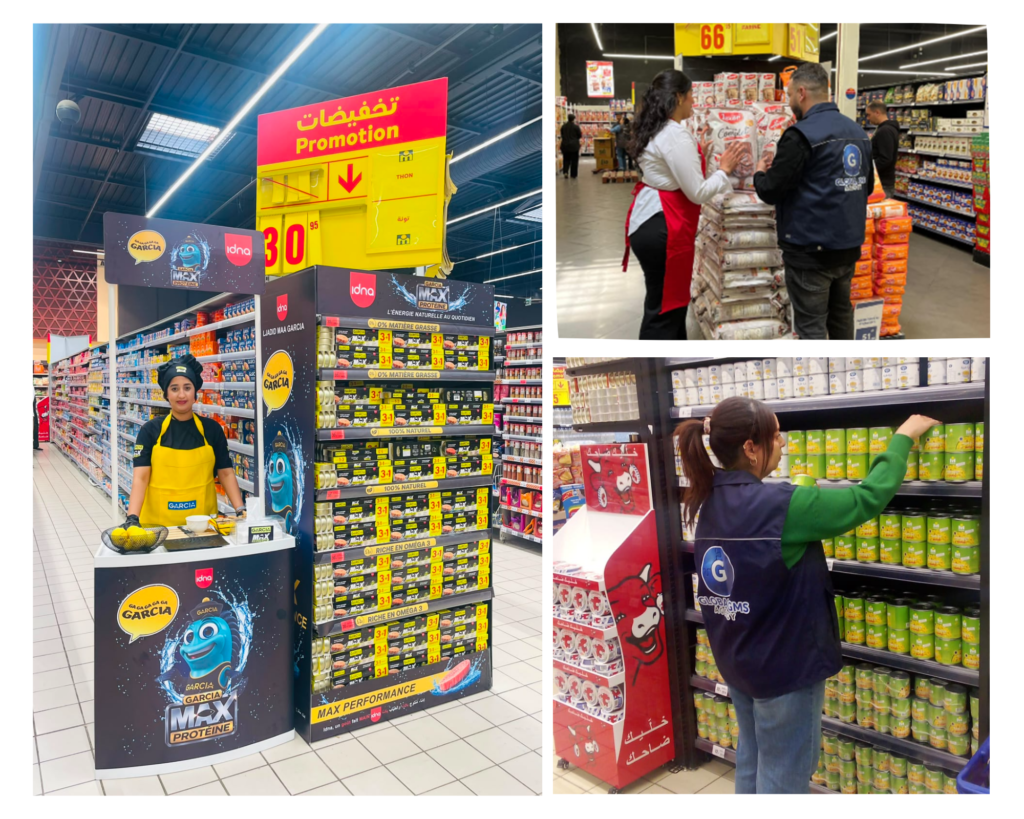 GLOBAL GMS AGENCY en opération terrain : merchandising, animation commerciale et activation de marque en grande distribution au Maroc